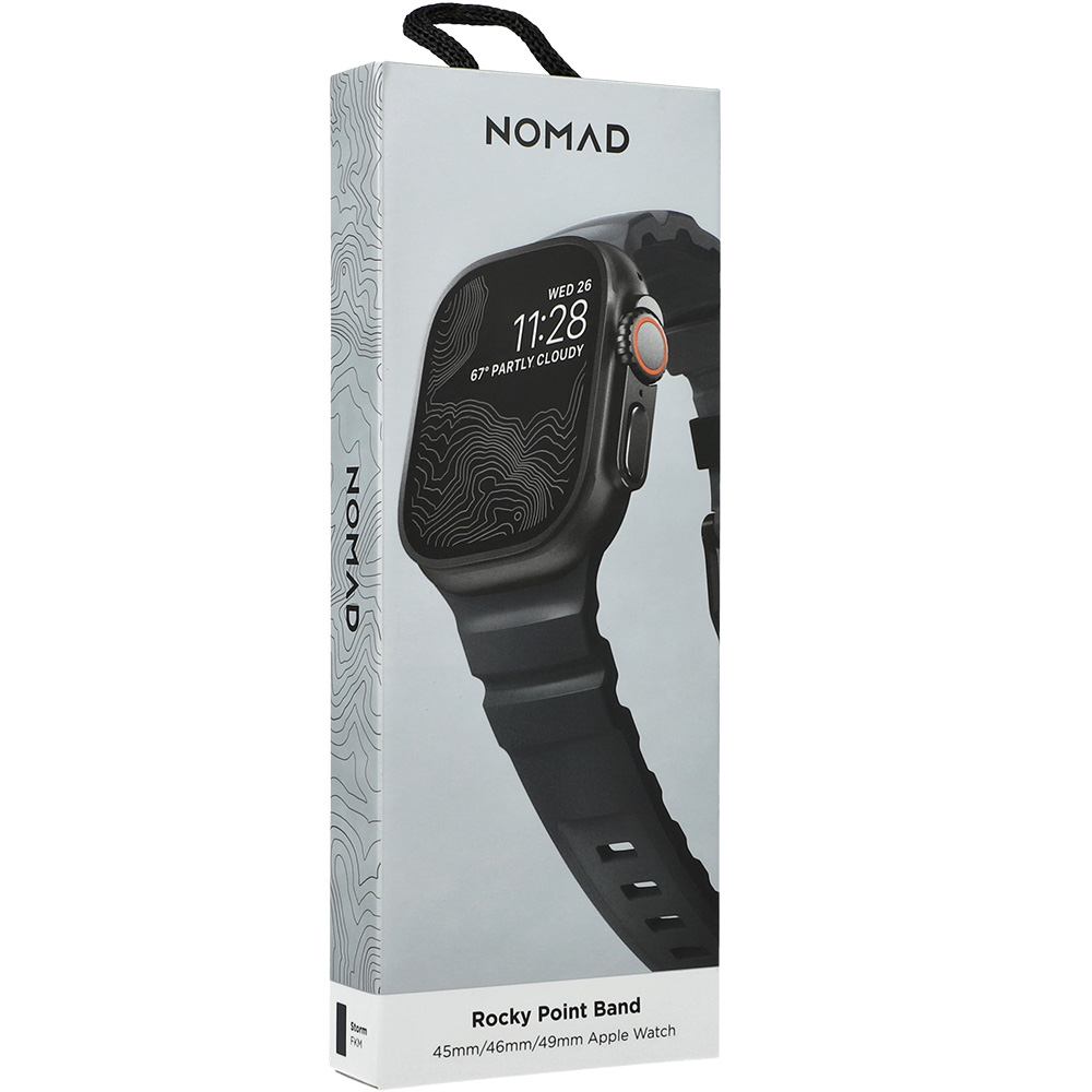 Pasek Nomad Rocky Point Band do Apple Watch 49/46/45/44 mm, grafitowy